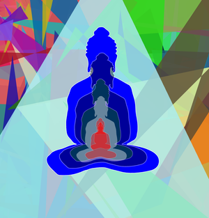 Fork of Fork of Fork of Fork of Fork of Fork of Buddha in colors -overlapping Buddha