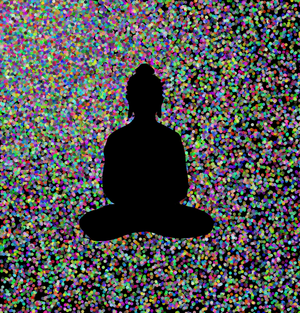 Fork of Buddha in colors