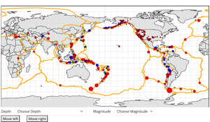 Earthquakes on Map