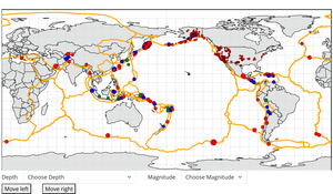 Earthquakes on Map
