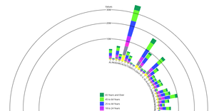 Fork of  Radial pie - Player statistics - myViz