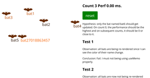 Bats plus React useMemo