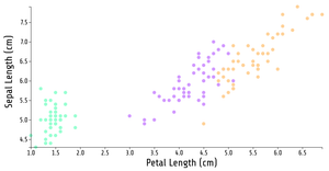 D3 scatter plot template with colors