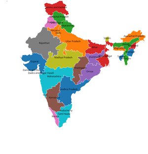 Fork of Fork of India map by Praneeth