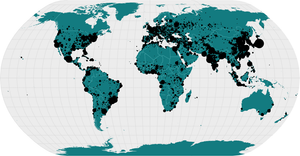 Points on a map