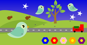 Fork of Fork of Bird's Landscape - D3.js