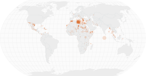 missing migrants on a Map