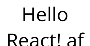 Fork of React Starter