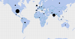 EdX Viewership Map, 2013
