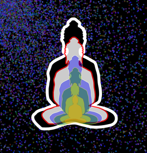 6 reflections of buddha without background