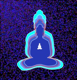 Fork of Fork of Fork of Fork of Buddha in colors -overlapping Buddha