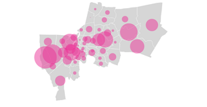 Bangkok Map showing 'New HIV Cases in 2020'