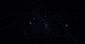 Fork of Earth with Magnetic Field