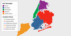 Optimized Interactive NYC Borough map with scroll and zoom