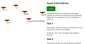 Bats plus React useMemo