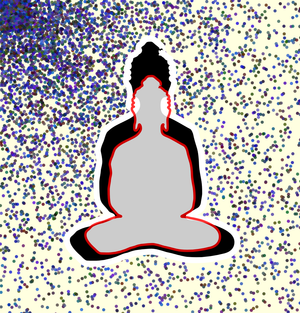 Fork of Fork of Fork of Fork of Fork of Buddha in colors -overlapping Buddha