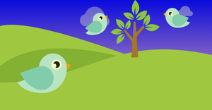 Fork of Bird's Landscape - D3.js