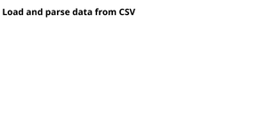 Load and parse data from CSV
