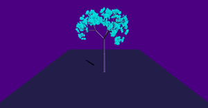 Neon Fractal Tree