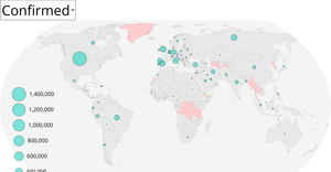 coronavirus countries Map