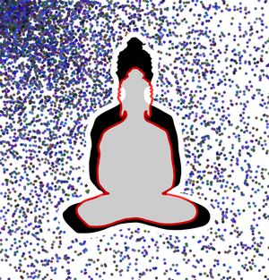 Fork of Fork of Fork of Fork of Fork of Buddha in colors -overlapping Buddha