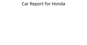 Cars reports