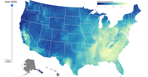 Fork of Pollution in US with counties by React and d3