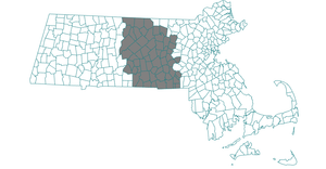 Massachusetts Chrolopleth map