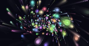 Blurry Spinning Rainbow Starfield
