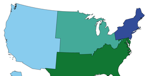 Fixed projection for US States