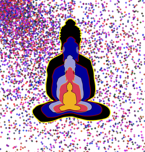 Fork of Fork of Fork of Fork of Buddha in colors -overlapping Buddha