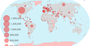Circles on a map
