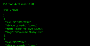 Data Table Summary