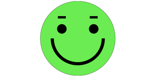 Face with animated eyebrows and mouth