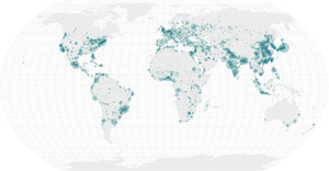 Sized Points on a Map