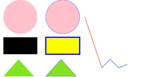 Marcus' shapes with SVG and CSS
