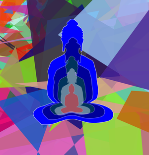 Fork of Fork of Fork of Fork of Fork of Buddha in colors -overlapping Buddha