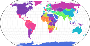 World Map Colored