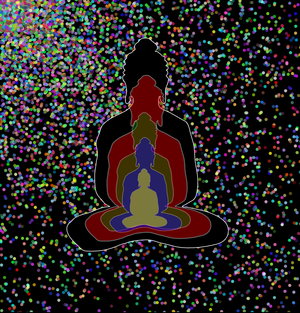 Fork of Fork of Fork of Fork of Buddha in colors -overlapping Buddha
