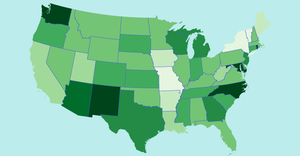 Centered US Choropleths Map