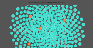Circular packing chart of USA executions 2010-2022