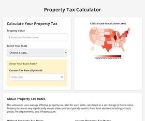 Fork of Property tax rate per state
