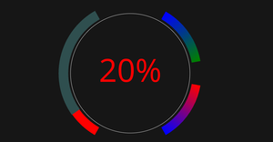A gauge in D3.js with gradient generator