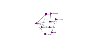 Network graph of social connection
