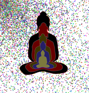 Fork of Fork of Fork of Fork of Buddha in colors -overlapping Buddha