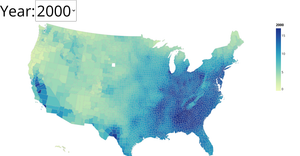 Two Decades of Pollution in US with menus