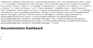 Documentation Dashboard