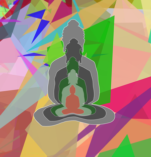Fork of Fork of Fork of Fork of Fork of Buddha in colors -overlapping Buddha
