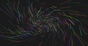 Spinning Rainbow Starfield