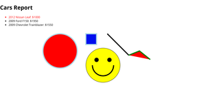 HTML Cars Report